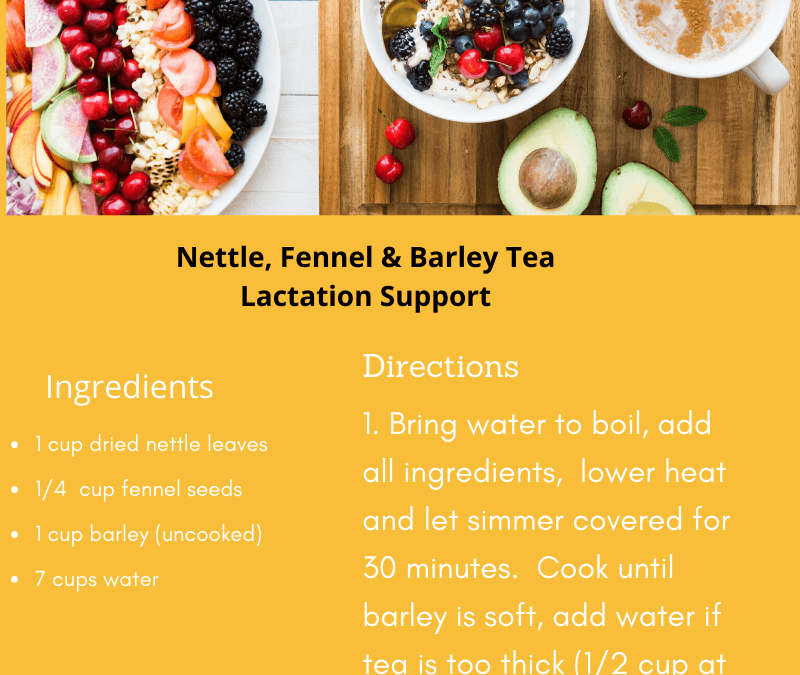 Nettle, Fennel & barley tea lactation support